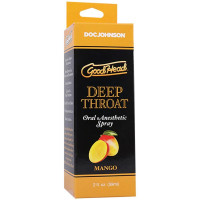 Спрей для мінету Doc Johnson GoodHead DeepThroat Spray - Mango 59мл (м'яте паковання!!!) — Переглянути зображення 4