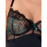 Боди Passion Exclusive FLORIS BODY XXL/XXXL, black