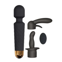 Мінівібромасажер Dorcel Kit Wanderful з насадками (анальна і вагінальна), водонепроникний — Переглянути зображення 1