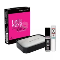Подарунковий набір для флірту Sensuva Hello Sexy (стимулювальний бальзам для губ та феромони) — Просмотреть изображение 1