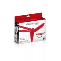 Страпон с вибрацией Fetish Tentation Vibrating Strap-On with Dildo Red