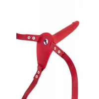 Страпон з вібрацією Fetish Tentation Vibrating Strap-On with Dildo Red — Переглянути зображення 2