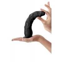 Фалоімітатор із присоскою Real Body — Real Justin Black, TPE, діаметр 4,2 см — Переглянути зображення 3
