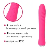 Вібратор із підігрівом Svakom Anya Plum Red — Переглянути зображення 3