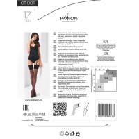 Классические чулки под пояс с широкой резинкой Passion ST001 5 roso