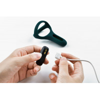 Двойное эрекционное кольцо Fun Town Rise Turquoise, управление со смартфона Двойное эрекционное кольцо Fun Town Rise Turquoise, управление со смартфона