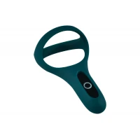 Подвійне ерекційне кільце Fun Town Rise Turquoise, керування зі смартфона — Переглянути зображення 3