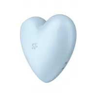 Вакуумний стимулятор-серце з вібрацією Satisfyer Cutie Heart Blue — Переглянути зображення 5