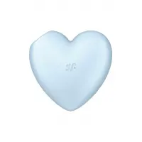Вакуумний стимулятор-серце з вібрацією Satisfyer Cutie Heart Blue — Переглянути зображення 4
