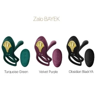 Смарт-ерекційне кільце Zalo -  BAYEK Turquoise Green, подвійне з ввідною частиною, пульт ДК — Переглянути зображення 14