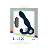 Масажер простати Lux Active LX1 Anal Trainer 5.75″, Dark Blue, віброкуля в комплекті — Переглянути зображення 4