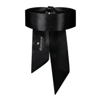 Атласна пов’язка маска Obsessive Blindfold black One size, чорна — Переглянути зображення 2