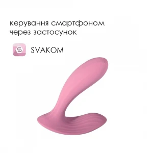 Смарт-вібратор у трусики Svakom Erica Romantic Rose, дуже гнучкий, 2 мотори