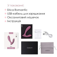 Смарт-вібратор у трусики Svakom Erica Romantic Rose, дуже гнучкий, 2 мотори — Просмотреть изображение 7