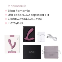 Смарт-вібратор у трусики Svakom Erica Romantic Rose, дуже гнучкий, 2 мотори — Просмотреть изображение 10