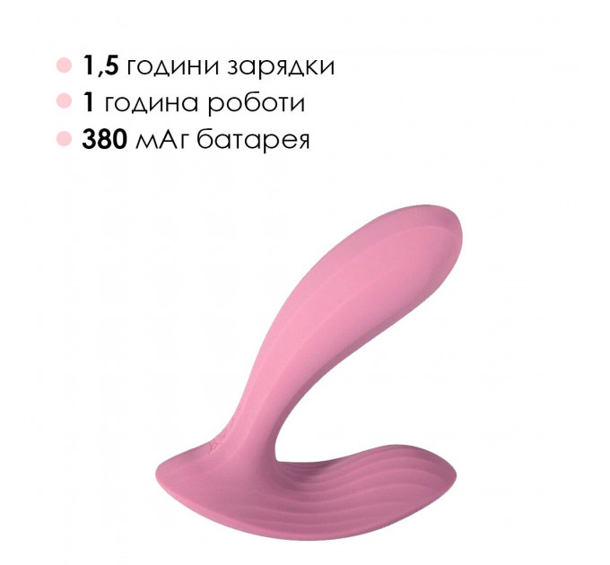 Смарт-вибратор в трусики Svakom Erica Romantic Rose, очень гибкий, 2 мотора