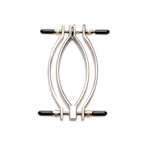 Затискач для статевих губ Master Series: Pussy Tugger Adjustable Vagina Clamp with Chain