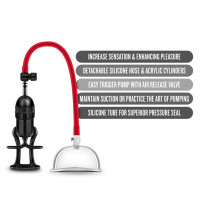 Вакуумна помпа для вульви Blush Temptasia – Intense Pussy Pump System, механічна, важіль