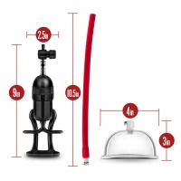 Вакуумна помпа для вульви Blush Temptasia – Intense Pussy Pump System, механічна, важіль — Переглянути зображення 8