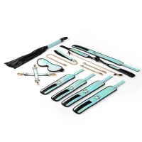 БДСМ-набір Liebe Seele Vivid Sky 8 Pieces Set, 8 аксесуарів, екошкіра на оксамитовій основі — Просмотреть изображение 2