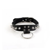 Чоловічий чокер з шипами Art of Sex - Stiles Leather and Spikes — Переглянути зображення 3
