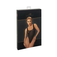 Боді Noir Handmade F322 Paparazzi, M, прозоре, низ стрінги, високі вирізи — Переглянути зображення 9