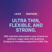 Презервативи ONE Flex Graphene, 3 шт, супертонкі, дуже міцні, картонне паковання — Переглянути зображення 3