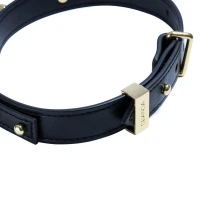 Нашийник LOCKINK Dark DIY Alphabet Collar, чорний, штучна шкіра, букви зі стразами — Переглянути зображення 6