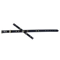 Нашийник LOCKINK Dark DIY Alphabet Collar, чорний, штучна шкіра, букви зі стразами — Переглянути зображення 12