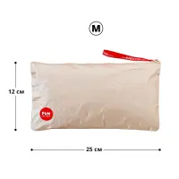 Сумка для секс-іграшок Fun Factory TOYBAG M, золотиста, на блискавці, 25x12 см — Просмотреть изображение 2