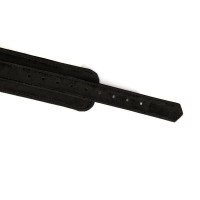 Ошейник с поводком Liebe Seele Boudoir Amor Collar with Leash Black, три кольца