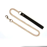 Нашийник з повідцем Liebe Seele Boudoir Amor Collar with Leash Black, три кільця — Переглянути зображення 8