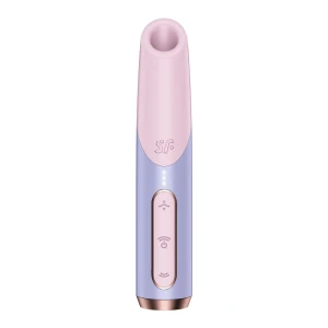 Вакуумний стимулятор Satisfyer Bold Kiss Violet, магнітна технологія 3D Air Pulse, 30 режимів роботи