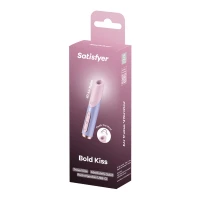 Вакуумний стимулятор Satisfyer Bold Kiss Violet, магнітна технологія 3D Air Pulse, 30 режимів роботи — Просмотреть изображение 5