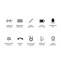 Вибромассажер DOXY Go, компактный, перезаряжаемый, водостойкий, 6 режимов — Просмотреть изображение 9