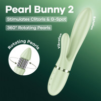 Вибратор-кролик Satisfyer Pearl Bunny 2 Light Green — Просмотреть изображение 9
