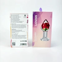 Розкішна анальна пробка Loviss Rose Anal Plug зі справжньою трояндою всередині — Переглянути зображення 9