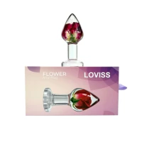 Розкішна анальна пробка Loviss Rose Anal Plug зі справжньою трояндою всередині — Переглянути зображення 2