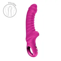 Вібратор для точки G Fun Factory TIGER Magenta, ребристий, підходить для анальної стимуляції — Переглянути зображення 1