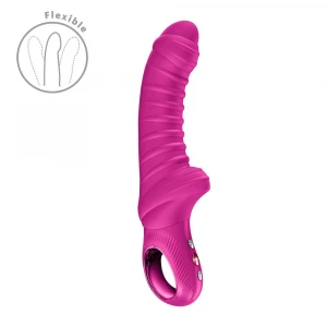 Вібратор для точки G Fun Factory TIGER Magenta, ребристий, підходить для анальної стимуляції