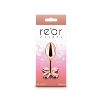 Анальна пробка NS Novelties Rear Assets - Clover - Rose Gold — Переглянути зображення 4