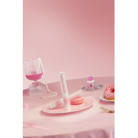Липстик-вибратор KISSTOY Pop Cherry, 7 режимов, 2 мотора, гибкий, подогрев — Просмотреть изображение 16