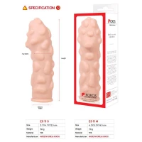 Насадка на член Kokos Extreme Sleeve ES.11 розмір S, потовщувальна, стимулювальний рельєф — Переглянути зображення 5