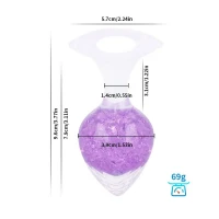 Анальна пробка Liebe Seele Heart-shaped Crystal Anal Plug - Purple Medium — Просмотреть изображение 2