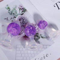 Анальна пробка Liebe Seele Heart-shaped Crystal Anal Plug - Purple Medium — Переглянути зображення 5