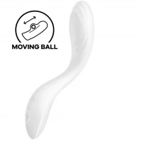 Вібратор із перлинною стимуляцією точки G Satisfyer Rrrolling Pleasure White — Переглянути зображення 1