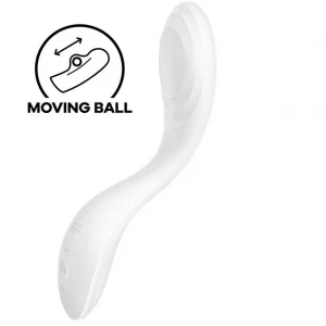 Вібратор із перлинною стимуляцією точки G Satisfyer Rrrolling Pleasure White