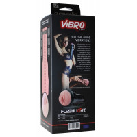 Мастурбатор с вибрацией Fleshlight Vibro Pink Lady Touch, три вибропули, стимулирующий рельеф