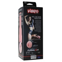 Мастурбатор з вібрацією Fleshlight Vibro Pink Lady Touch, три віброкулі, стимулювальний рельєф — Переглянути зображення 6