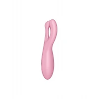 Кліторальний смарт-вібратор Satisfyer Threesome 4 Pink з трьома пальчиками — Переглянути зображення 4